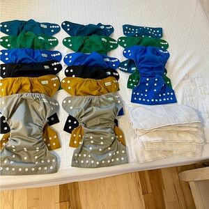15 wegreeco cloth diapers with inserts